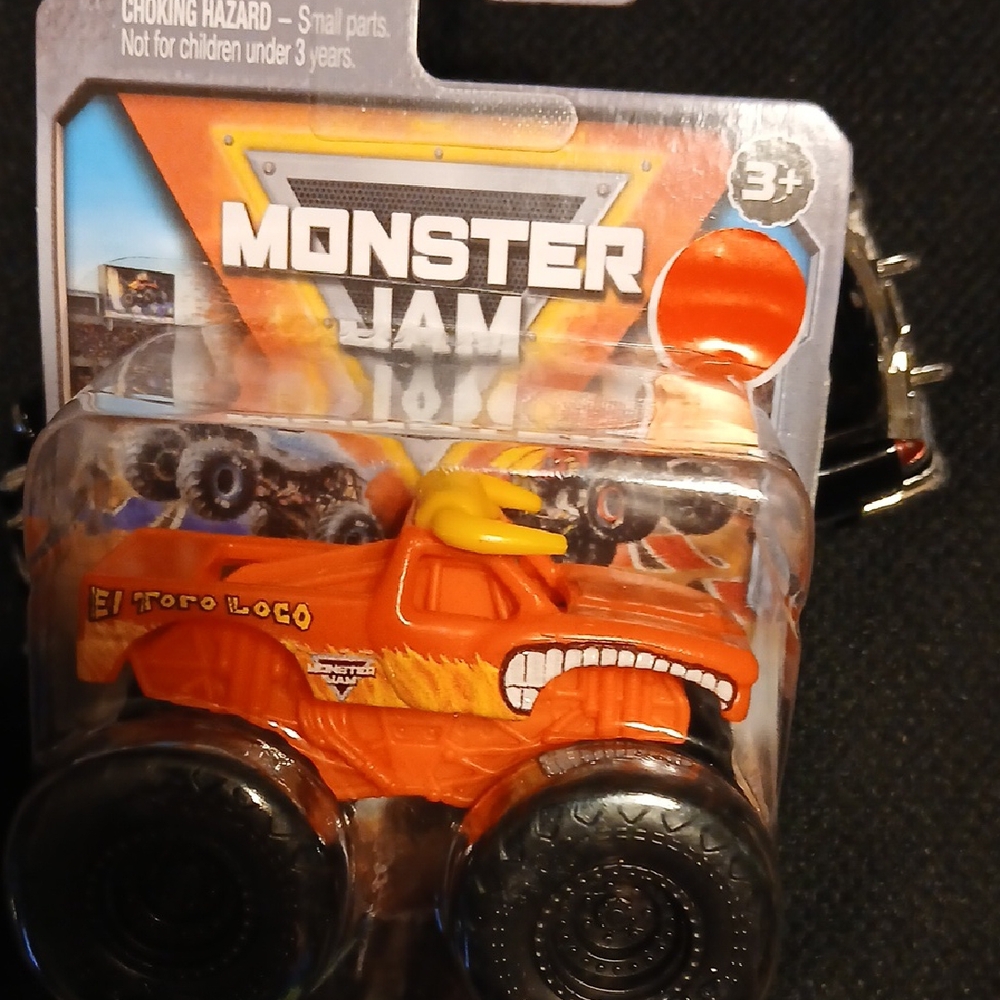 Monster Jam El Toro Loco Orange 1/72 Toy Truck
